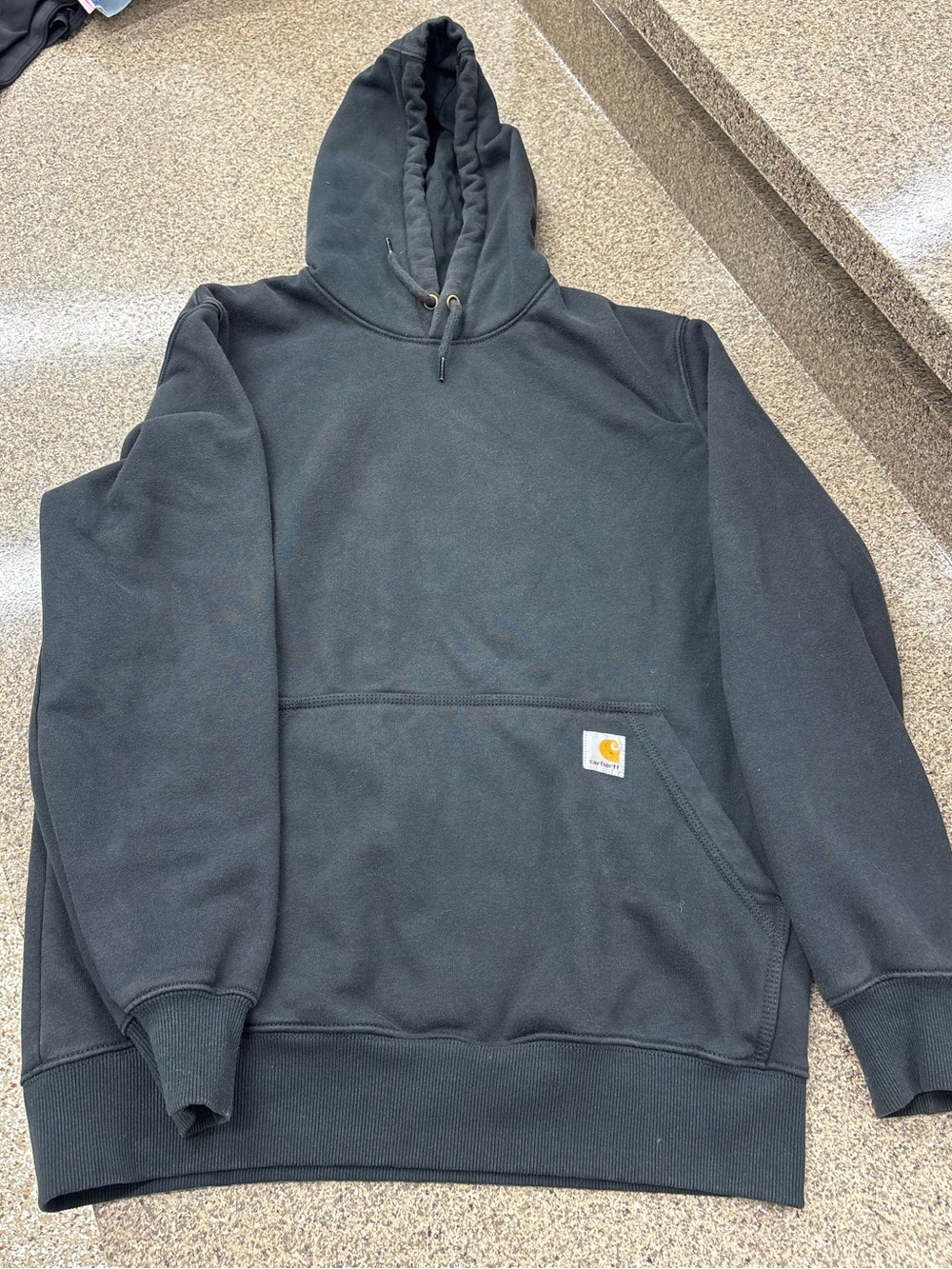 Carhartt Black Pullover Hooded Work Sweatshirt